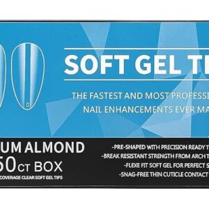 550 pcs gel nail tips half matte preetched press on false nails full cover acrylic nail tips kit fo 9999